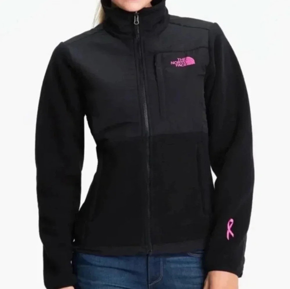 Black North Face Denali Jacket (Breast Cancer Awareness) Size Small - Picture 2 of 8